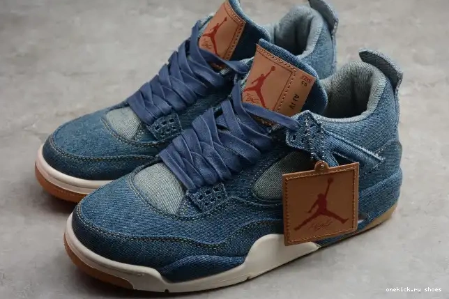 Rep Denim Air Jordan AO2571-401 Nike 4 Levi's x 0505